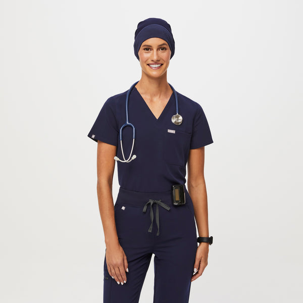Navy Modern - Expandable Scrub Cap