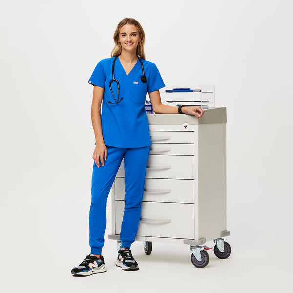 Women's Royal Blue Catarina™ - One-Pocket Scrub Top
