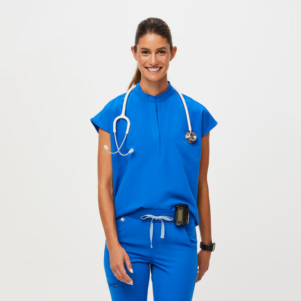 Women's Royal Blue Rafaela™ - Oversized Scrub Top