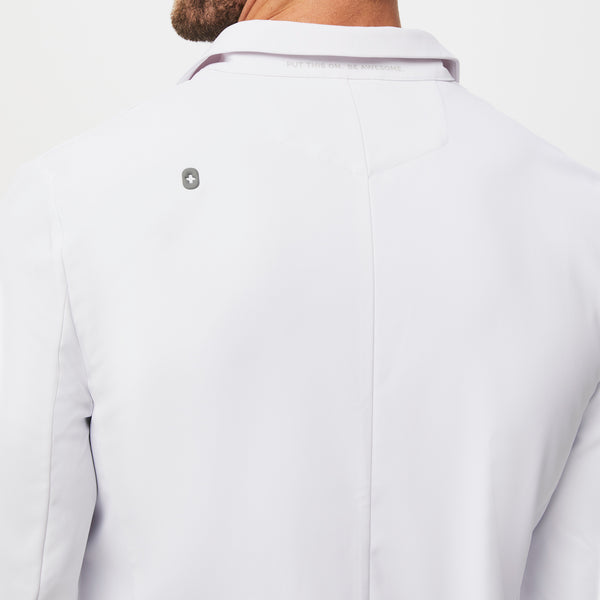 Men's White Harlem - Slim Long Lab Coat