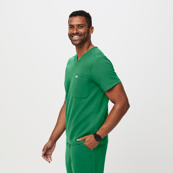 men's Indocyanine Green Leon - Three-Pocket Scrub Top™