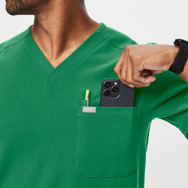 men's Indocyanine Green Leon - Three-Pocket Scrub Top™