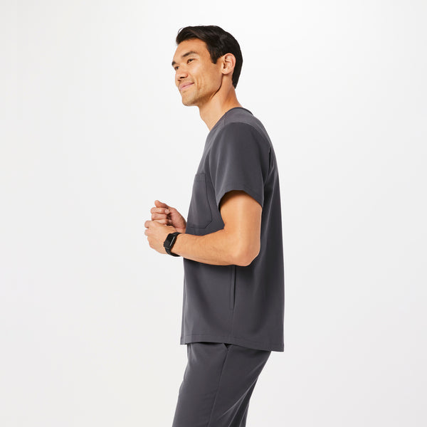 Men's Charcoal Chisec™ - Three-Pocket Scrub Top