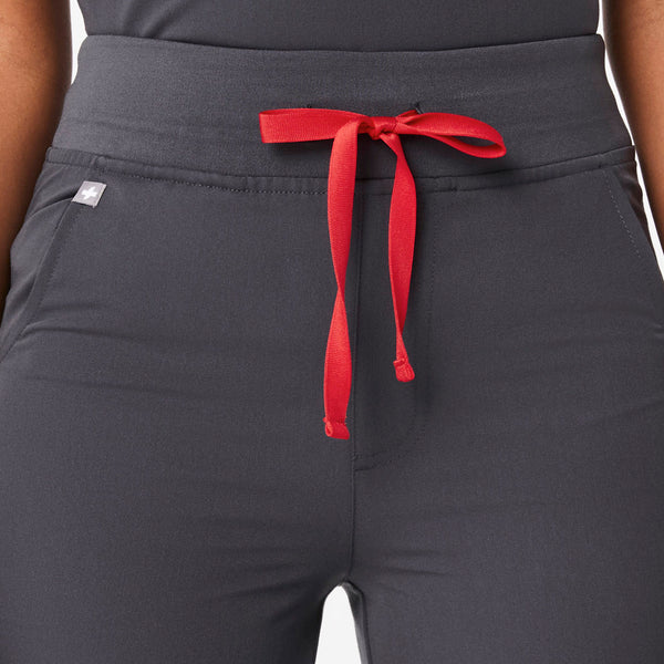 women's Charcoal High Waisted Zamora™ - Jogger Scrub Pants (3XL - 6XL)