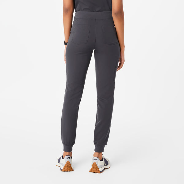 women's Charcoal High Waisted Zamora™ - Jogger Scrub Pants (3XL - 6XL)