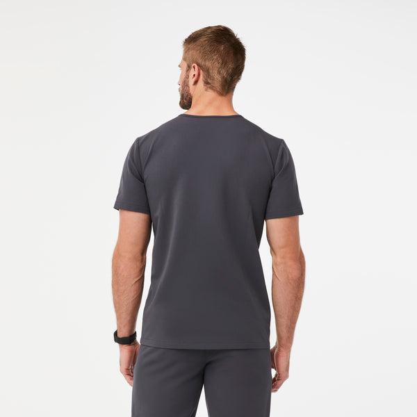 Men's Charcoal Leon™ - Three-Pocket Scrub Top