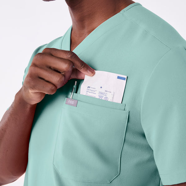 men's Seaglass Leon - Three-Pocket Scrub Top™