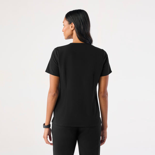 Women's Black Catarina™ - One-Pocket Scrub Top