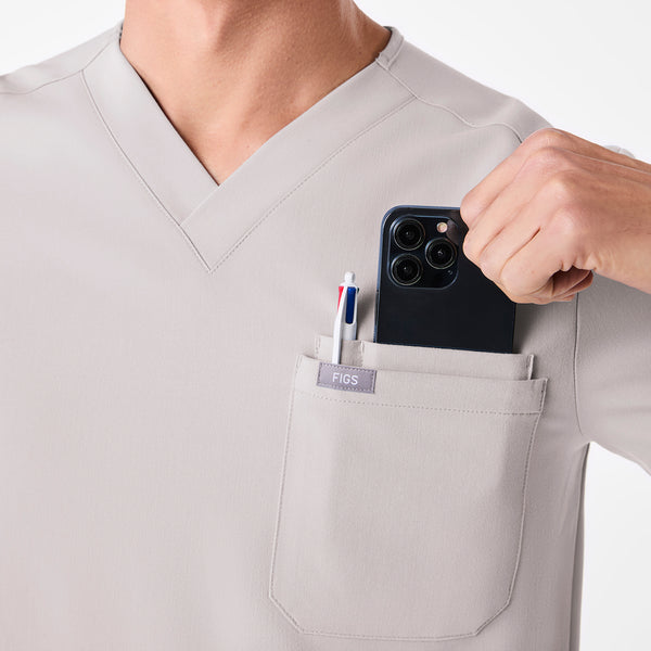 men's Slate Leon - Three-Pocket Scrub Top™