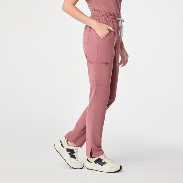 women's Mauve High Waisted Dowa - Scrub Pant