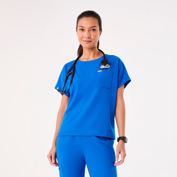 women's Royal Blue Arua Relaxed - Scrub Top