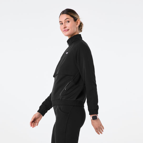women's Black Sydney - Scrub Jacket