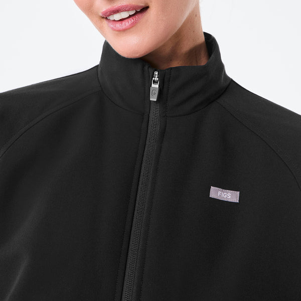 women's Black Sydney - Scrub Jacket
