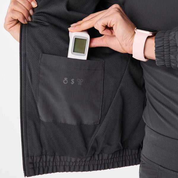 women's Charcoal Sydney - Scrub Jacket