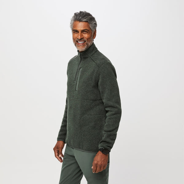Men's Heather Moss On-Shift™ ¼ Zip - Sweater Knit