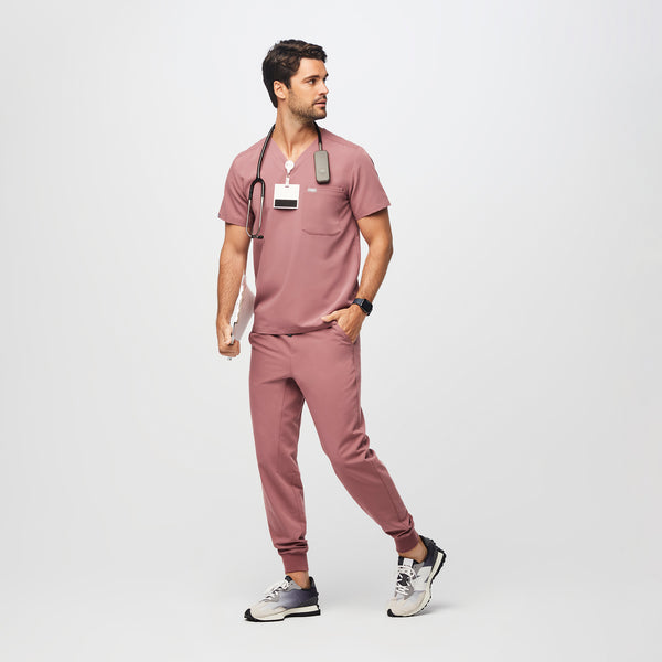 Men's Mauve Leon™ - Three-Pocket Scrub Top