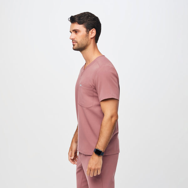 Men's Mauve Leon™ - Three-Pocket Scrub Top