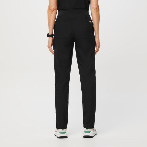 women's Black FREEx™ Lined Yola™ High Waisted - Petite Skinny Scrub Pants