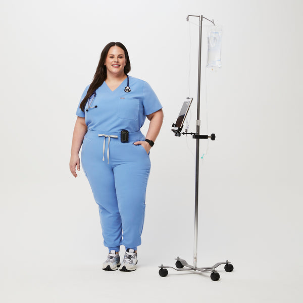 women's Ceil Blue Zamora™ - Jogger Scrub Pants (3XL - 6XL)