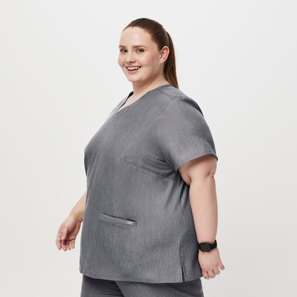 women's Graphite Casma™- Three-Pocket Scrub Top (3XL - 6XL)