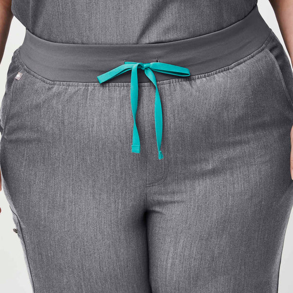 women's Graphite High Waisted Zamora™ - Petite Jogger Scrub Pants (3XL - 6XL)