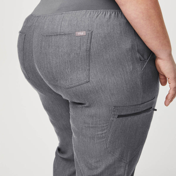 women's Graphite High Waisted Zamora™ - Petite Jogger Scrub Pants (3XL - 6XL)
