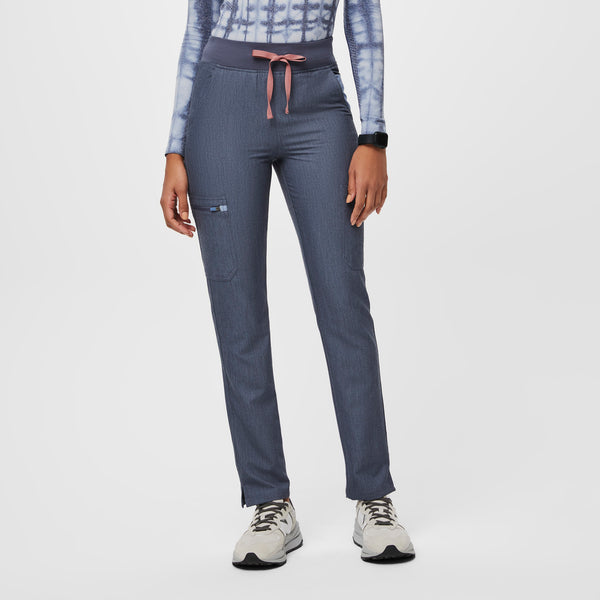 women's Heather Denim High Waisted Yola™ - Petite Skinny Scrub Pants