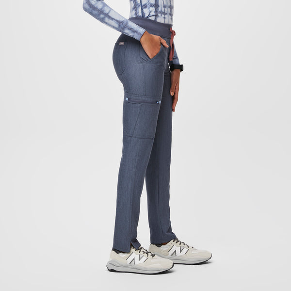 women's Heather Denim High Waisted Yola™ - Petite Skinny Scrub Pants