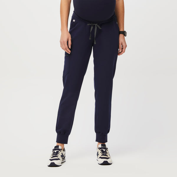 women's Navy Zamora™ Maternity - Tall Jogger Scrub Pants
