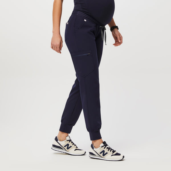 women's Navy Zamora™ Maternity - Tall Jogger Scrub Pants