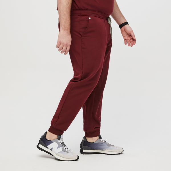 men's Burgundy Tansen™ - Short Jogger Scrub Pants (3XL - 6XL)