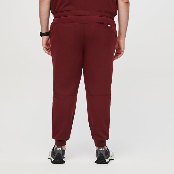 men's Burgundy Tansen™ - Short Jogger Scrub Pants (3XL - 6XL)