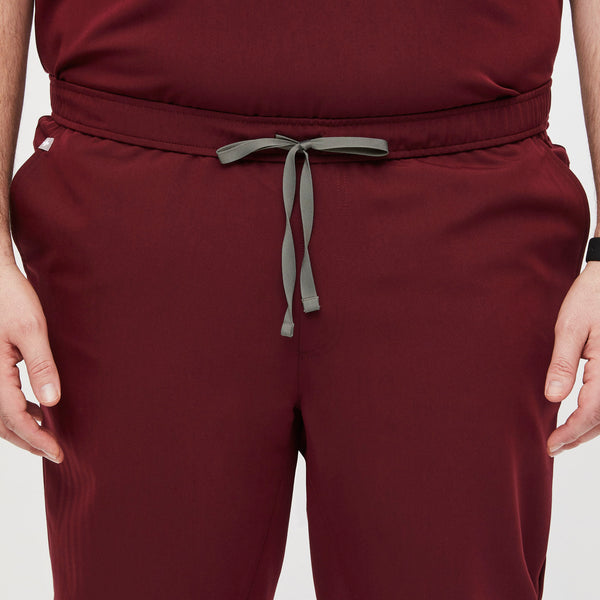 men's Burgundy Tansen™ - Short Jogger Scrub Pants (3XL - 6XL)