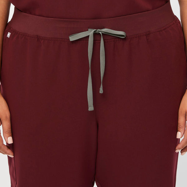 women's Burgundy Zamora™ - Tall Jogger Scrub Pants (3XL - 6XL)