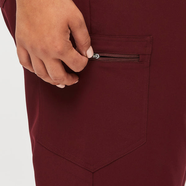 women's Burgundy Zamora™ - Tall Jogger Scrub Pants (3XL - 6XL)