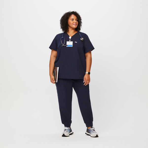 women's Navy Catarina™- One-Pocket Scrub Top (3XL - 6XL)