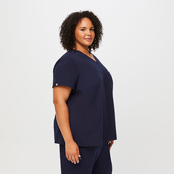 women's Navy Catarina™- One-Pocket Scrub Top (3XL - 6XL)