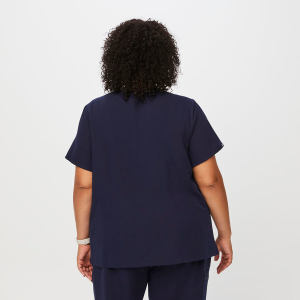 women's Navy Catarina™- One-Pocket Scrub Top (3XL - 6XL)