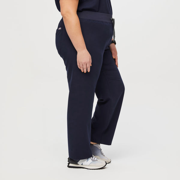 women's Navy High Waisted Livingston™ - Tall Basic Scrub Pants (3XL - 6XL)