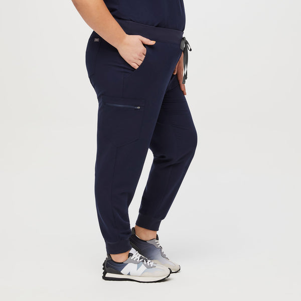 women's Navy Zamora™- Petite Jogger Scrub Pants (3XL - 6XL)