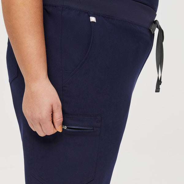 women's Navy Zamora™- Petite Jogger Scrub Pants (3XL - 6XL)