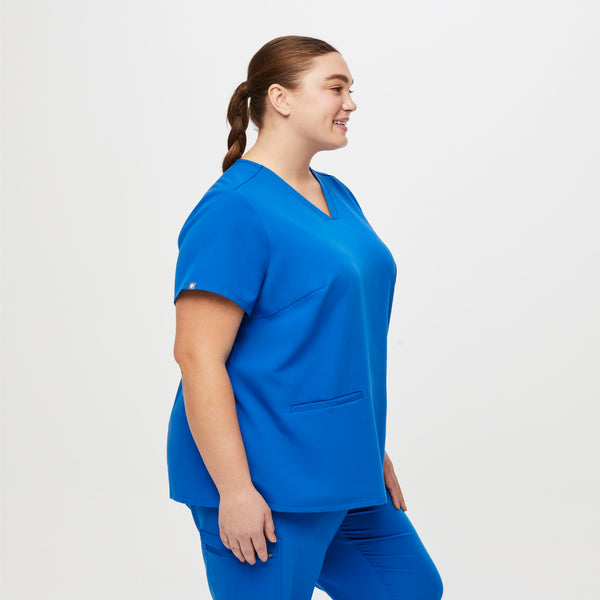 women's Royal Blue Casma™- Three-Pocket Scrub Top (3XL - 6XL)