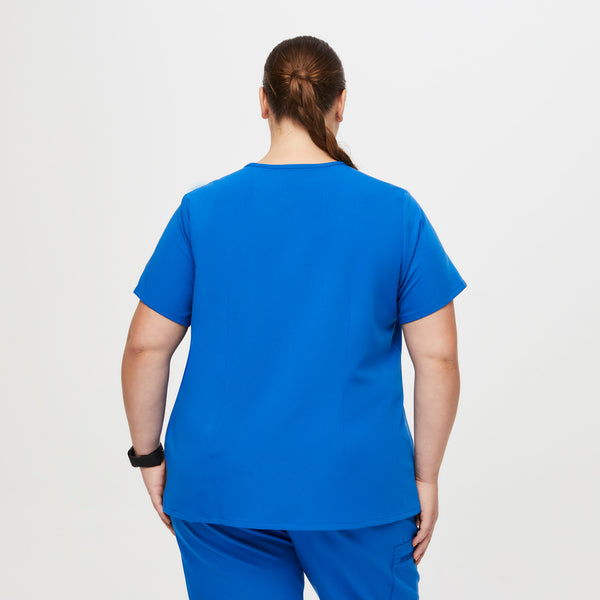 women's Royal Blue Casma™- Three-Pocket Scrub Top (3XL - 6XL)