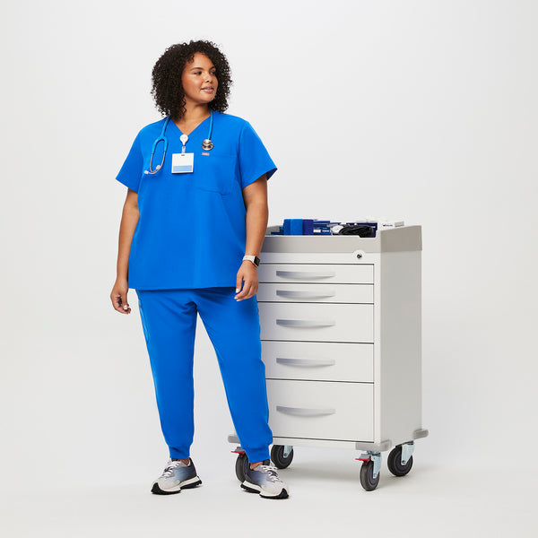 women's Royal Blue Catarina™- One-Pocket Scrub Top (3XL - 6XL)