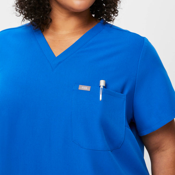 women's Royal Blue Catarina™- One-Pocket Scrub Top (3XL - 6XL)