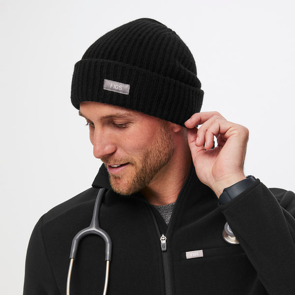 Black Oversized Beanie