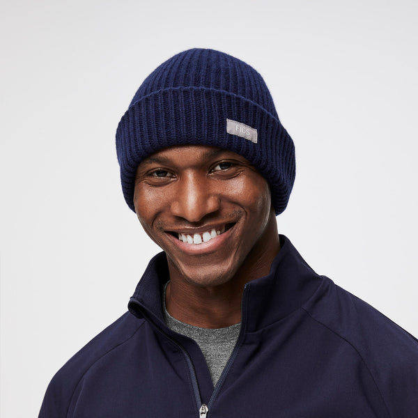 Navy Oversized Beanie