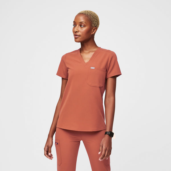 women's Terracotta Catarina™ One-Pocket Scrub Top