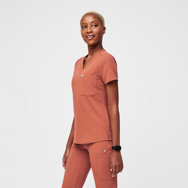 women's Terracotta Catarina™ One-Pocket Scrub Top