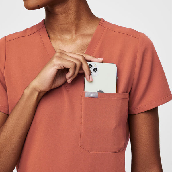 women's Terracotta Catarina™ One-Pocket Scrub Top